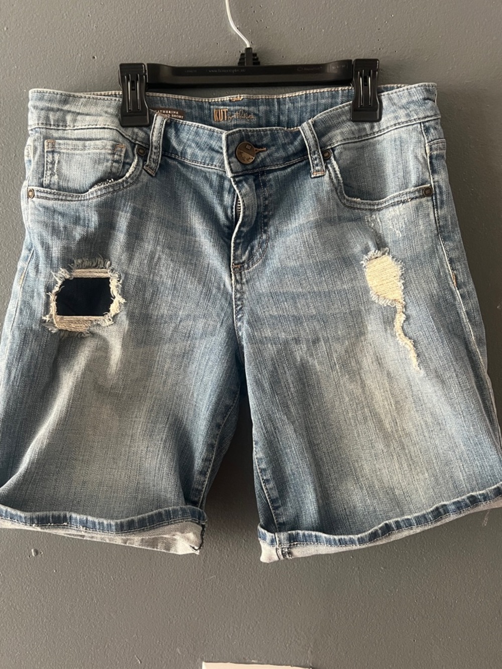 KUT from the Kloth Catherine Boyfriend denim shorts